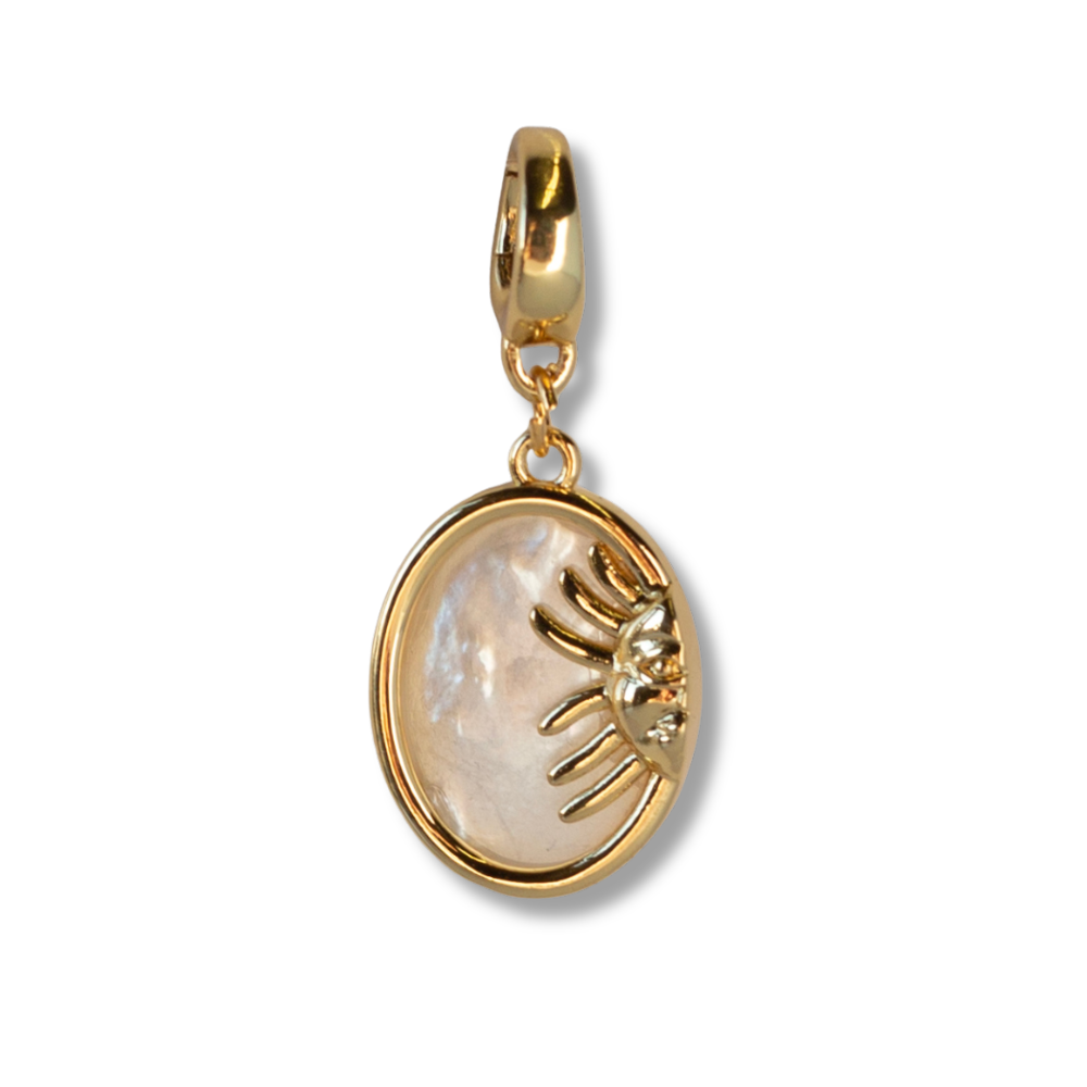 Mother of Pearl Sun Charm