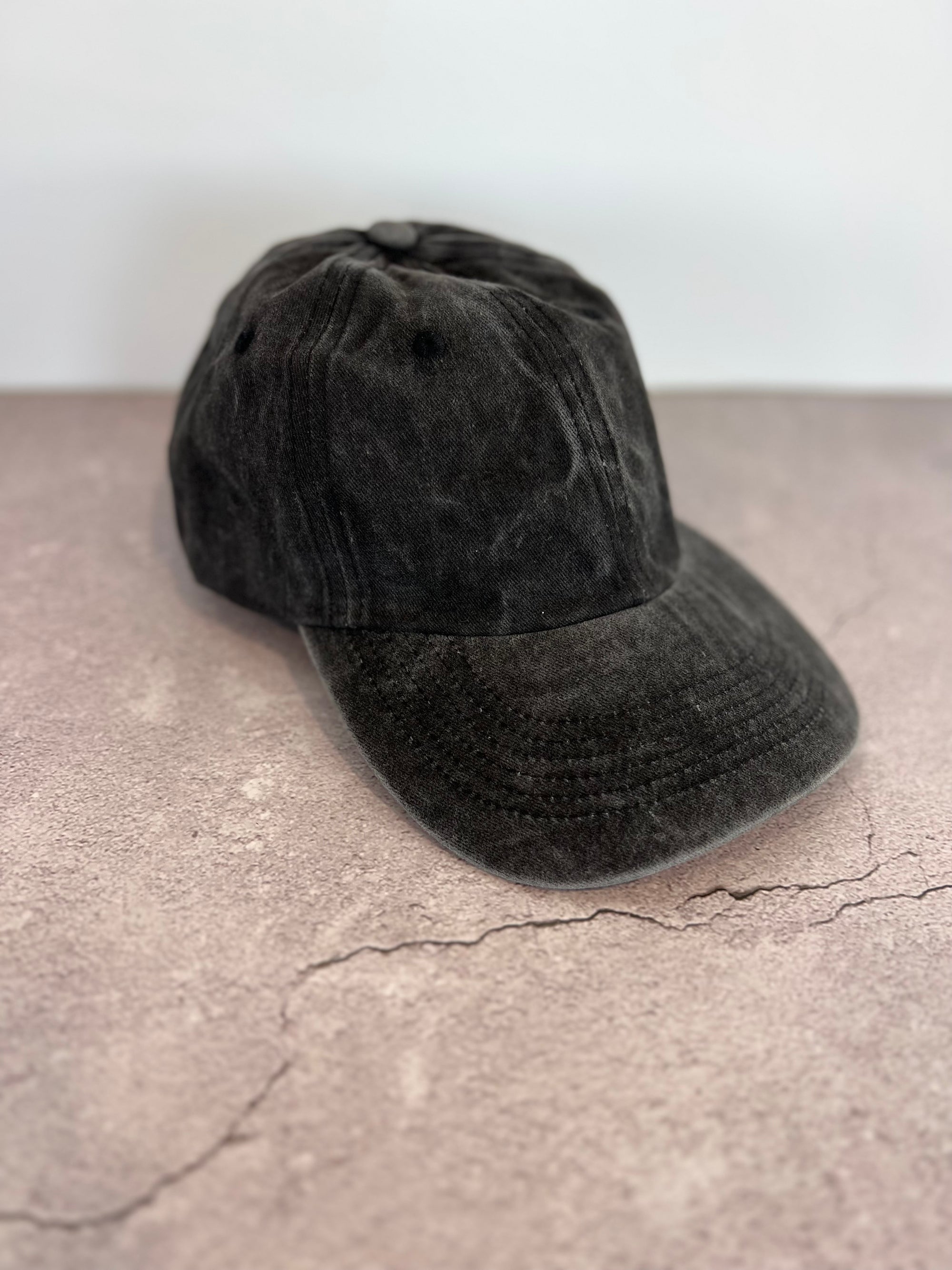 The SJ Ponytail Ballcap - Vintage Black