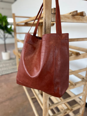 The Kaffa Leather Tote Bag