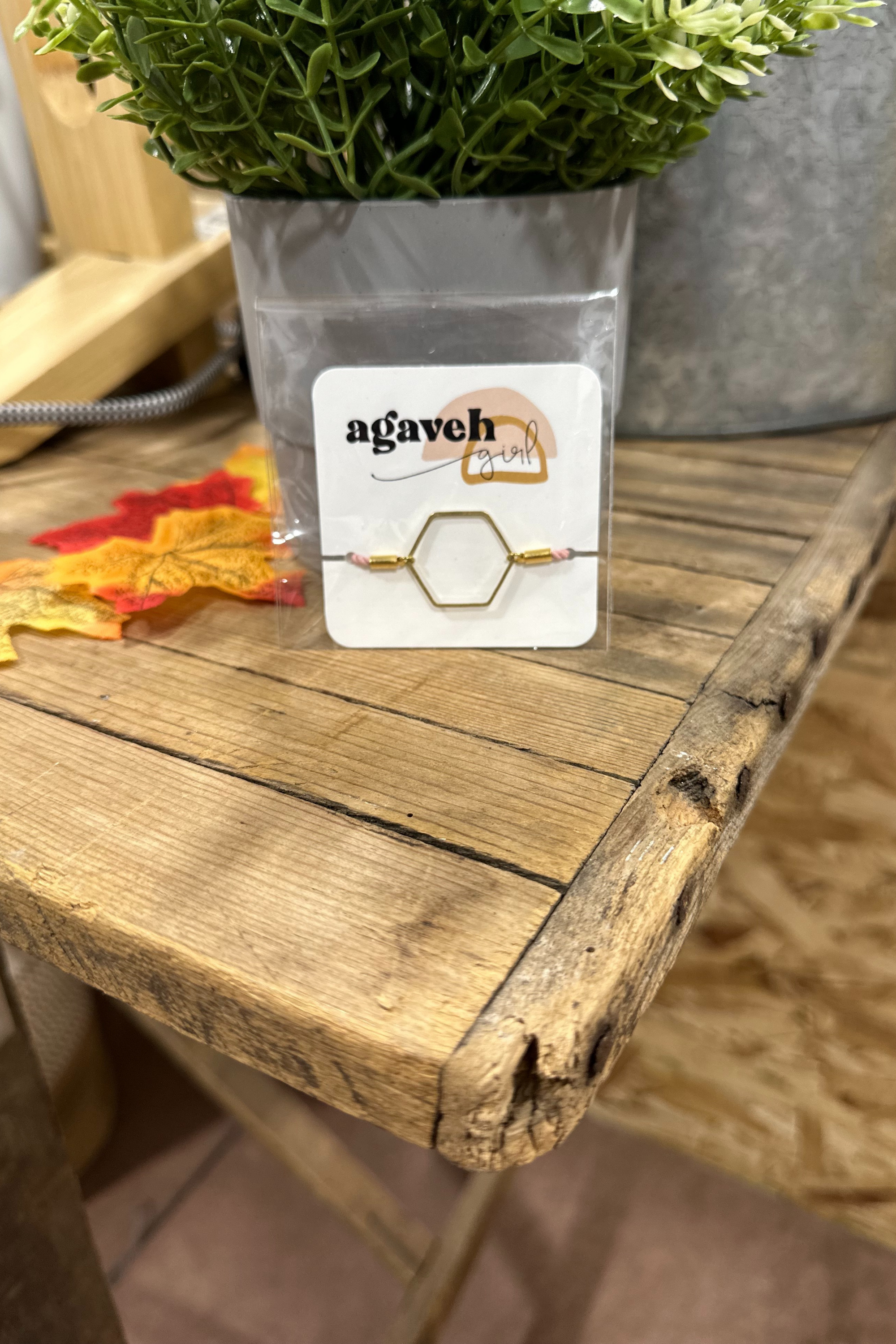 Agaveh Girl- Simple Hexagon Bracelets