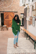 The Cocoon Knit Sweater - Forest