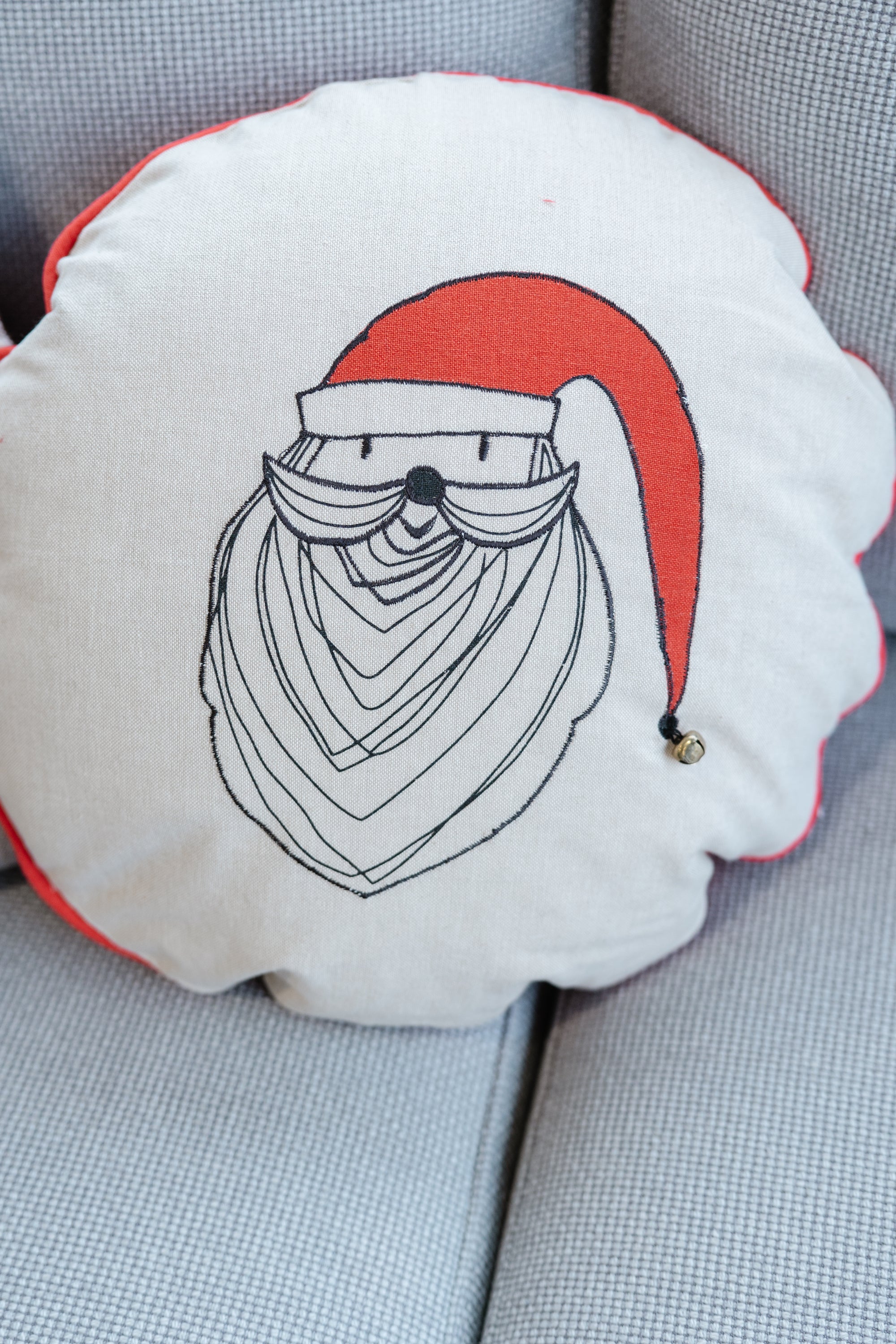The Round Santa Claus Pillow