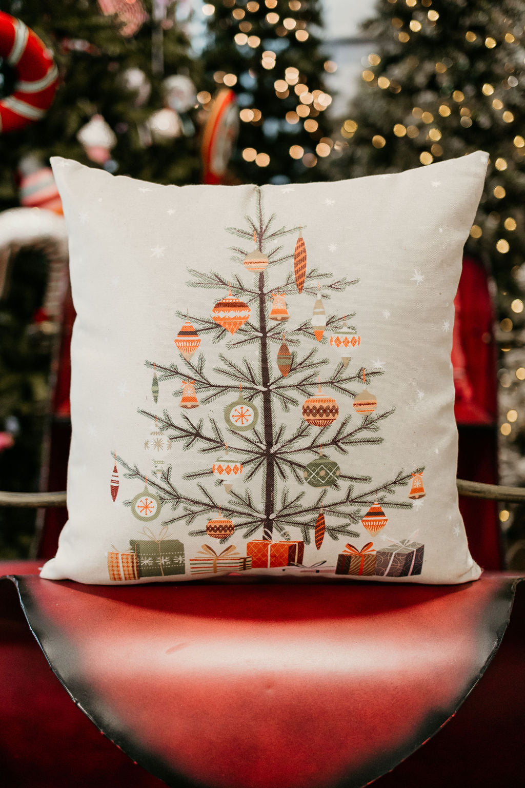 Nordic Pine Christmas Tree Pillow-Christmas-Sweet {Jolie}