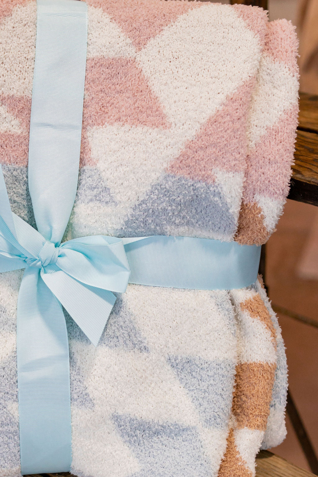 Pink & Blue Comfy Blanket-Pillows / Blankets-Sweet {Jolie}