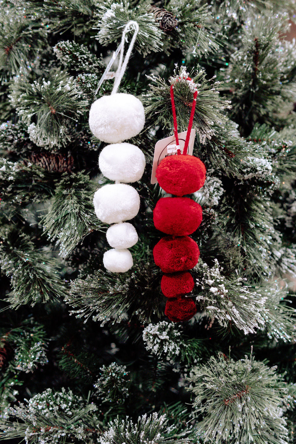 Pompom Ornaments- Red-Miscellaneous-Sweet {Jolie}