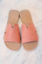 The Bethan Cut Out Slide - Coral
