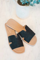 The Bethan Cut Out Slide - Black