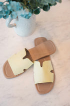 The Bethan Cut Out Slide - Yellow