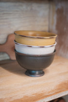 Stoneware Footed Bowl - Multiple Options