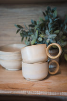 Glazed Mug with Circular Handle